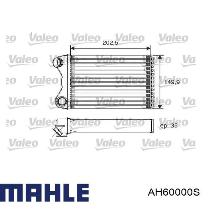 AH 60 000S Mahle Original radiador de calefacción