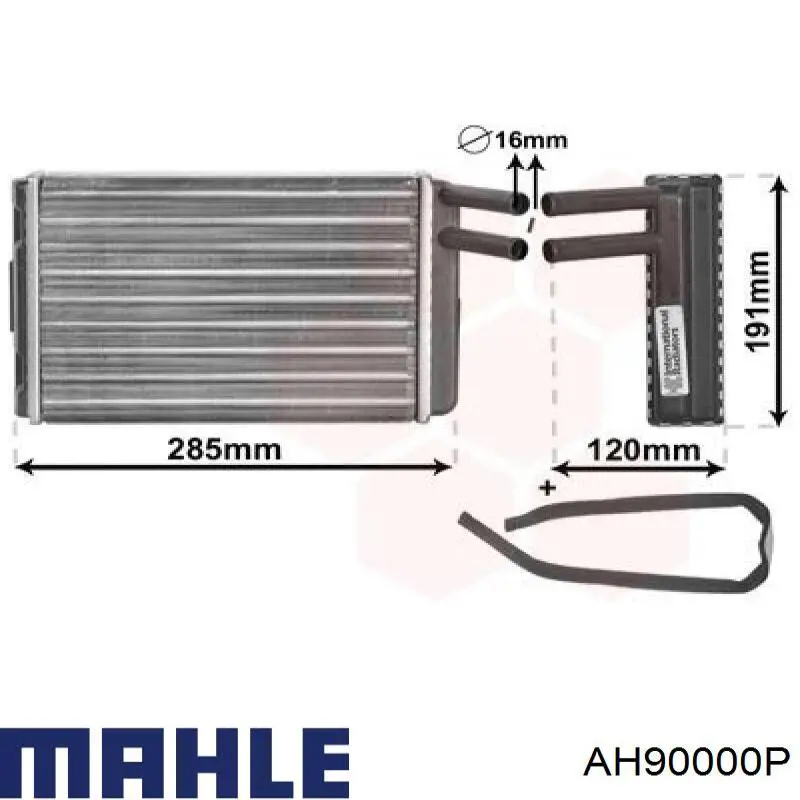 AH 90 000P Mahle Original radiador de calefacción