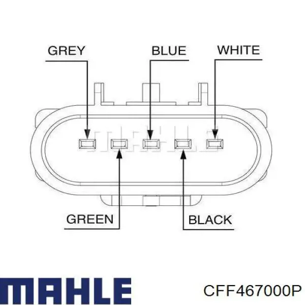 CFF467000P Mahle Original ventilador del motor