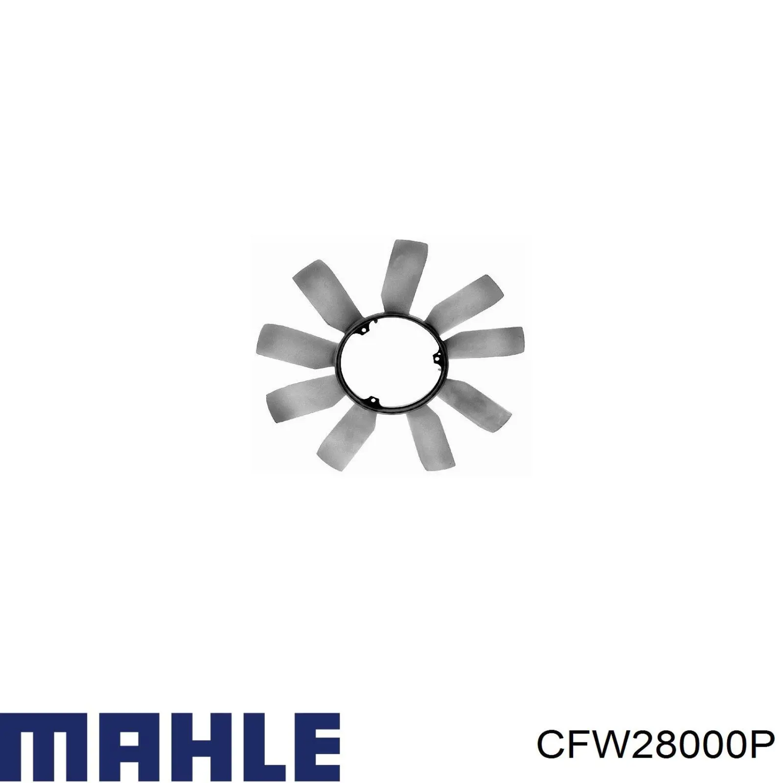 CFW 28 000P Mahle Original rodete ventilador, refrigeración de motor