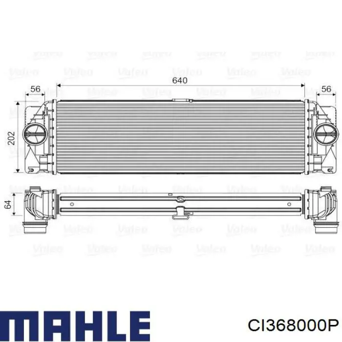 CI 368 000P Mahle Original intercooler