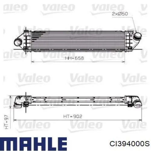 CI394000S Mahle Original intercooler