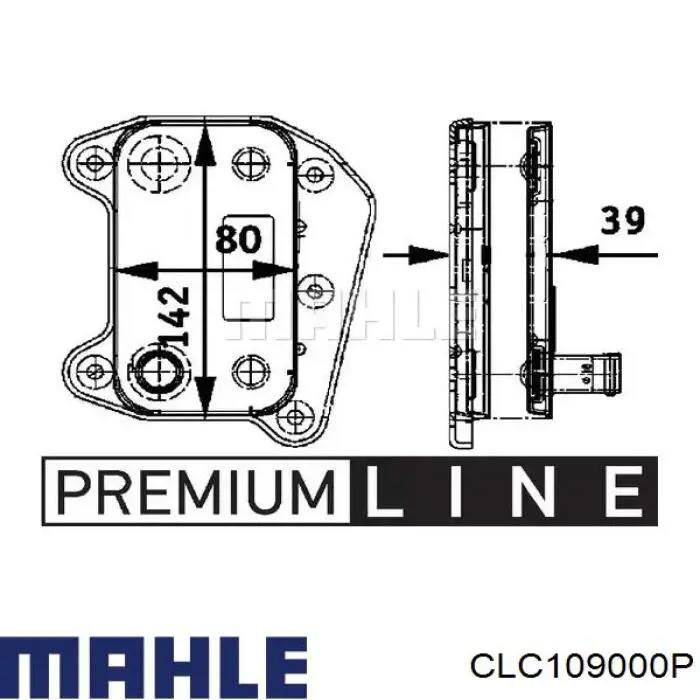 CLC 109 000P Mahle Original radiador de direccion asistida