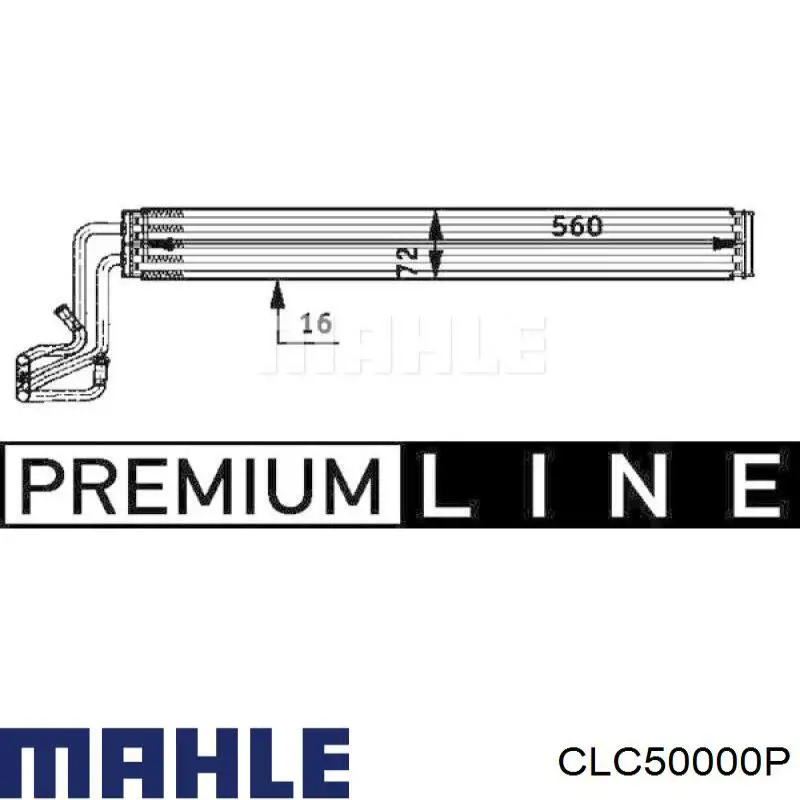 CLC 50 000P Mahle Original radiador de direccion asistida