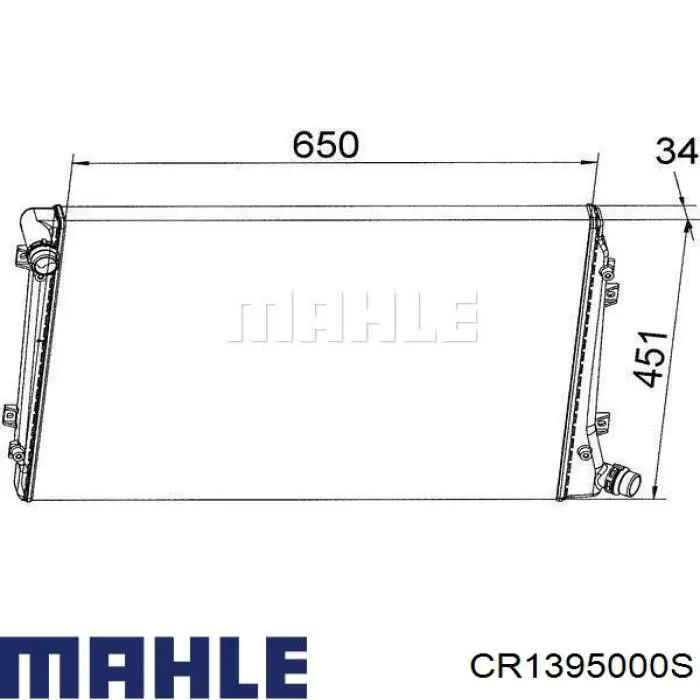 CR 1395 000S Mahle Original radiador