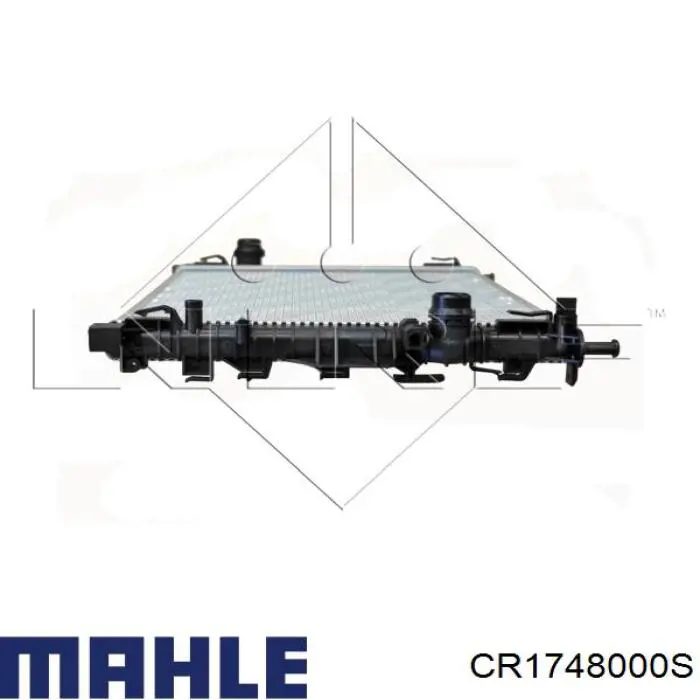 CR 1748 000S Mahle Original radiador refrigeración del motor