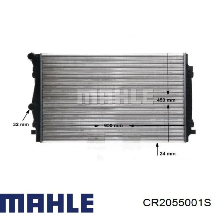CR 2055 001S Mahle Original radiador