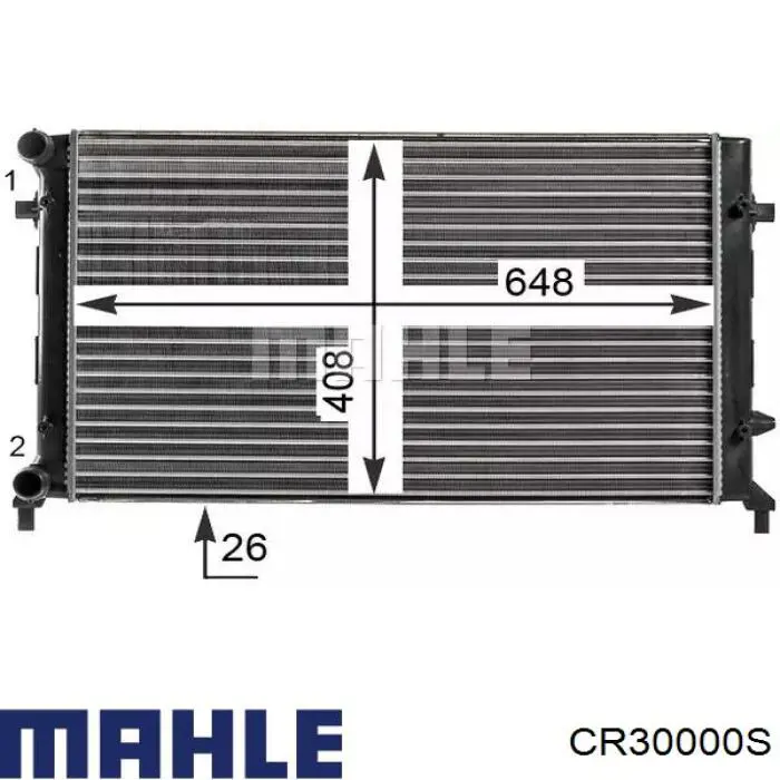 CR 30 000S Mahle Original radiador