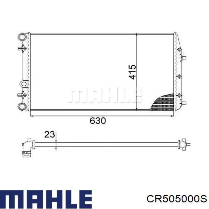 CR 505 000S Mahle Original radiador