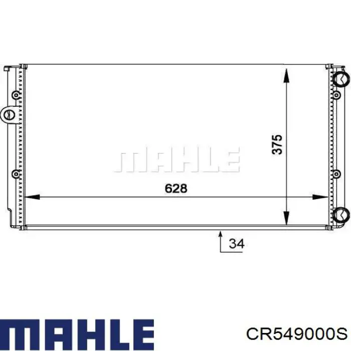 CR 549 000S Mahle Original radiador