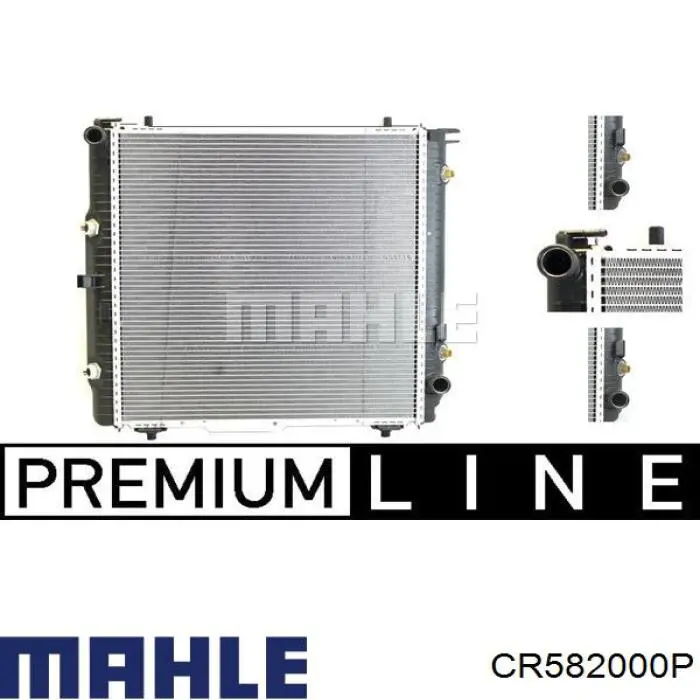 CR582000P Mahle Original radiador refrigeración del motor