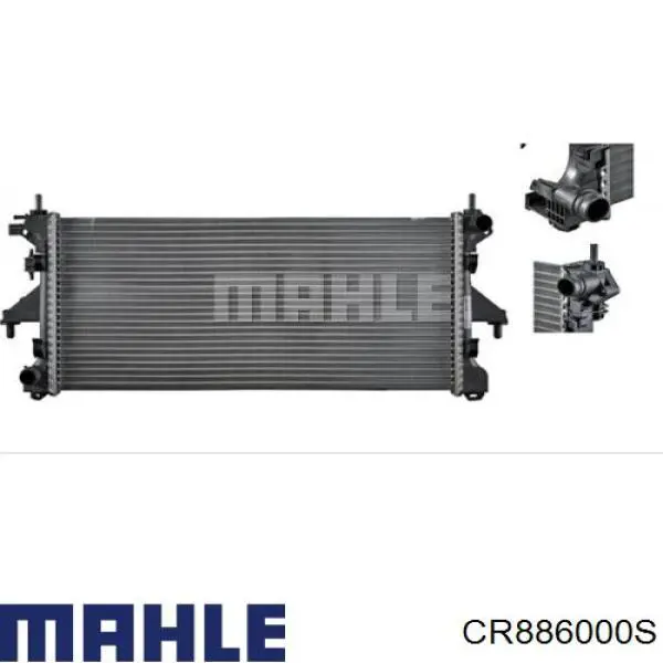 CR 886 000S Mahle Original radiador