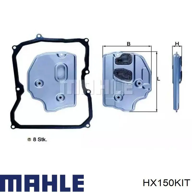 HX150KIT Mahle Original filtro caja de cambios automática