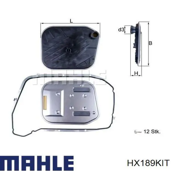 Comprar HX189KIT Mahle Original Filtro de transmisión automática