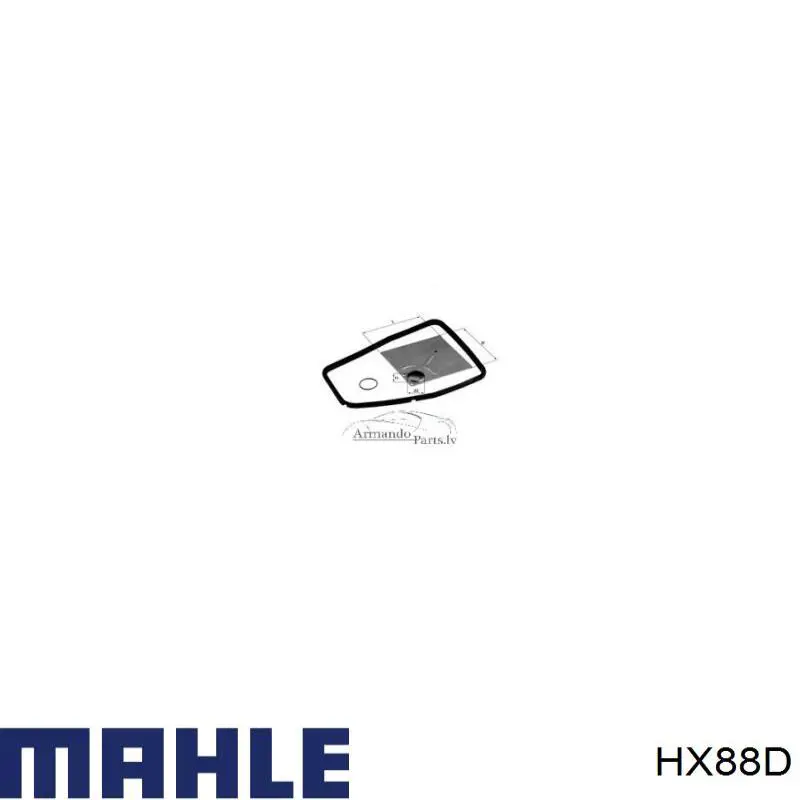 HX88D Mahle Original filtro caja de cambios automática