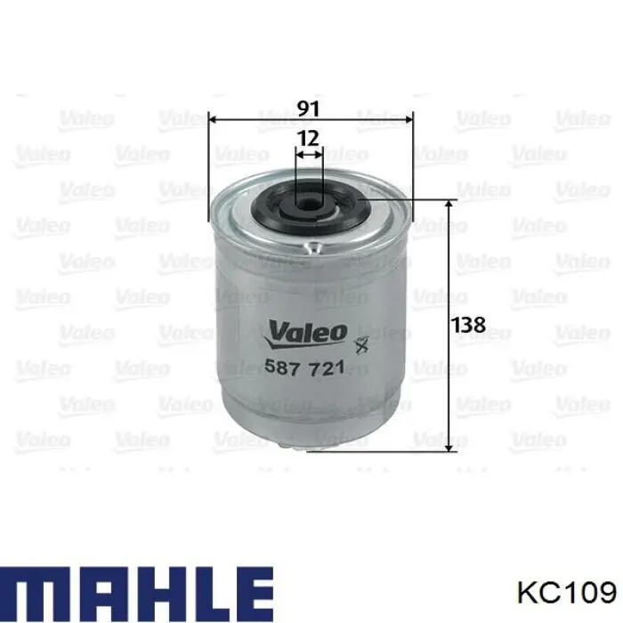 Filtro de combustible KC109 Mahle Original