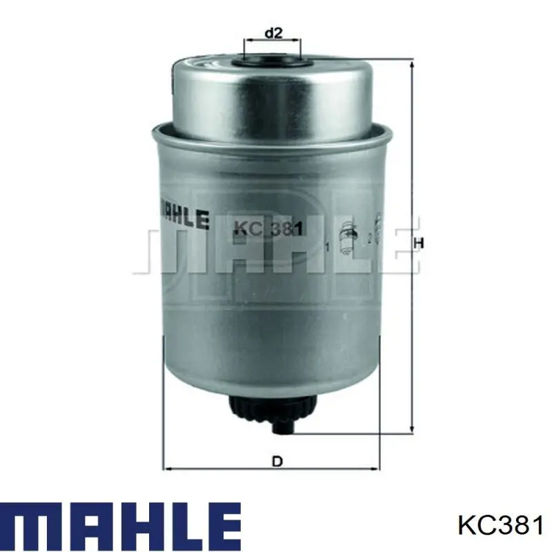 KC381 Mahle Original filtro combustible