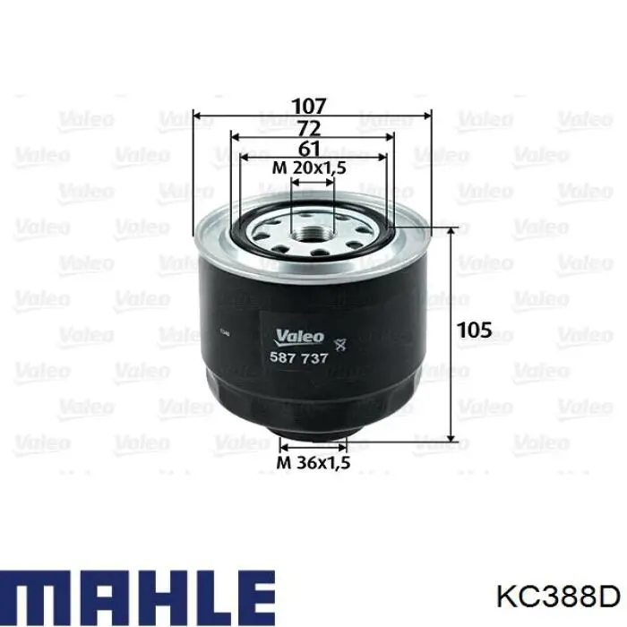 Comprar KC388D Mahle Original Filtro diesel