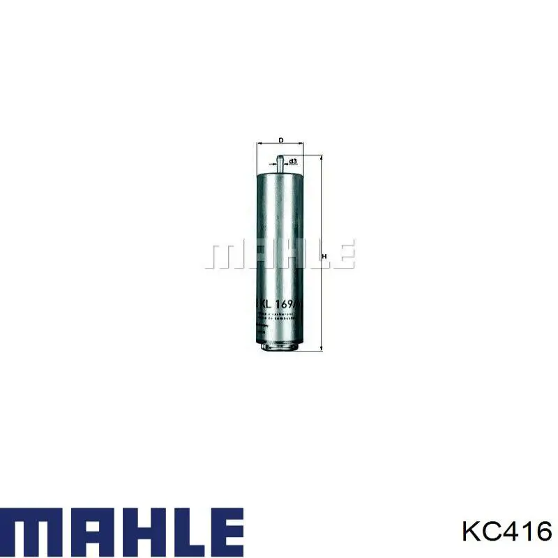 KC416 Mahle Original filtro de combustible