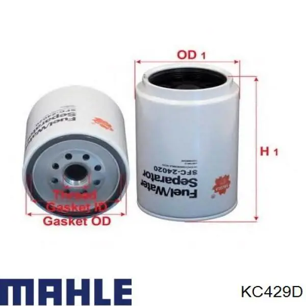 Comprar KC429D Mahle Original Filtro diesel