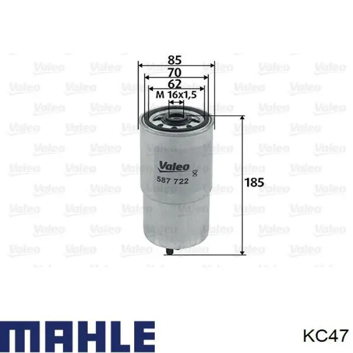 KC47 Mahle Original filtro combustible