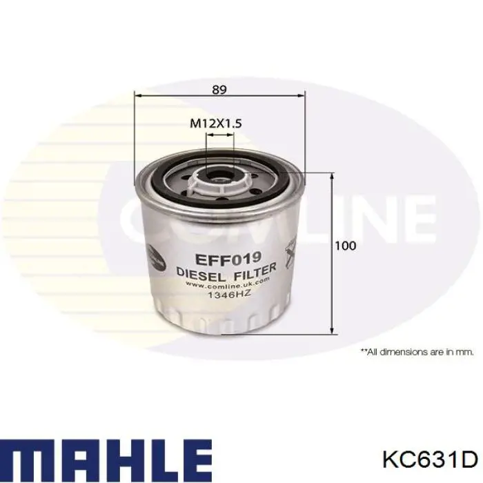 Filtro combustible Mahle Original KC631D precio, desde 6,60 EUR