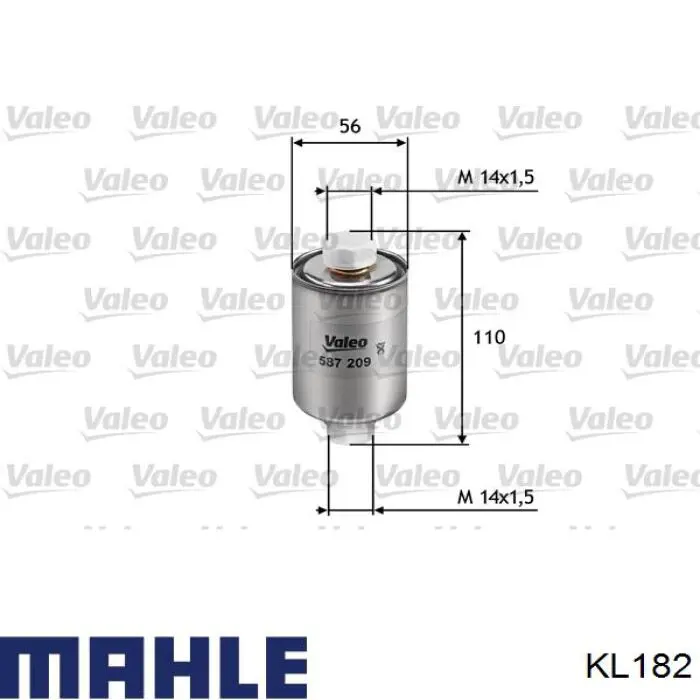Filtro combustible Mahle Original KL182 precio, desde 11,35 EUR