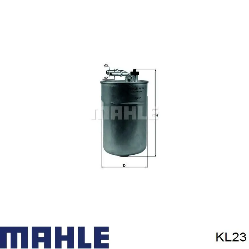 Filtro combustible Mahle Original KL23 precio, desde 1,30 EUR
