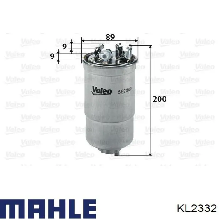 Filtro combustible Mahle Original KL2332 precio, desde 19,17 EUR