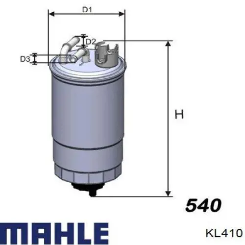 Comprar KL410 Mahle Original Filtro diesel