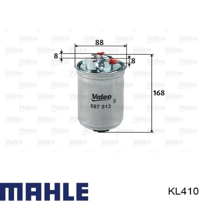 KL410 Mahle Original filtro combustible