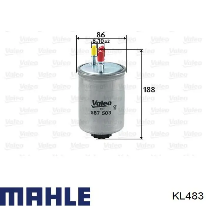 KL483 Mahle Original filtro combustible
