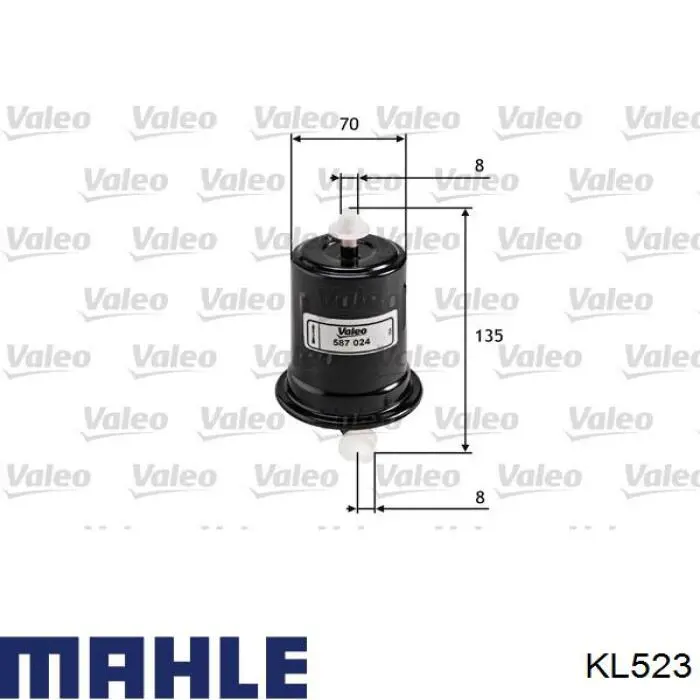 Filtro combustible Mahle Original KL523 precio, desde 15,75 EUR