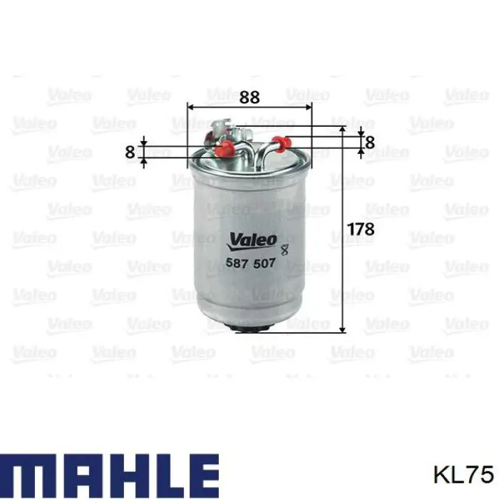 Comprar KL75 Mahle Original Filtro diesel