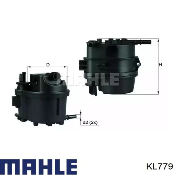 Filtro combustible Mahle Original KL779 precio, desde 24,52 EUR