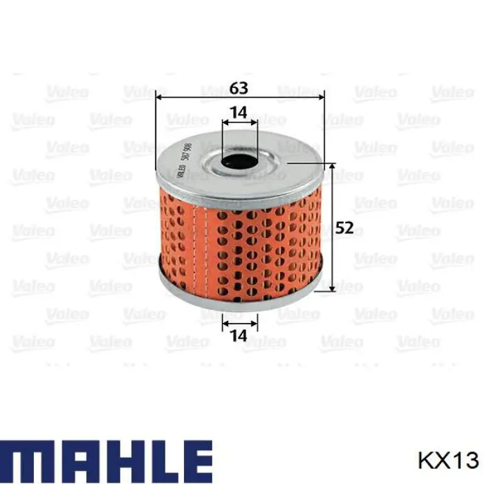 Filtro combustible MAHLE KX13