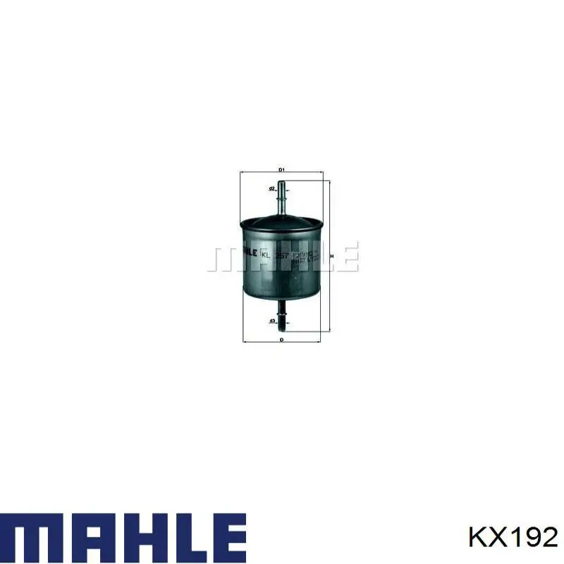 Filtro combustible Mahle Original KX192 precio, desde 19,90 EUR