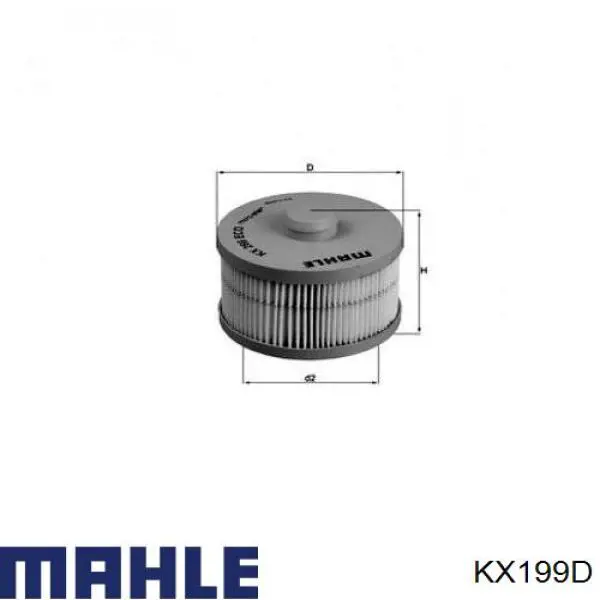 Comprar KX199D Mahle Original Filtro diesel