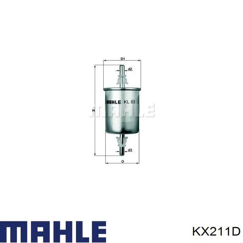 Filtro de combustible KX211D Mahle Original
