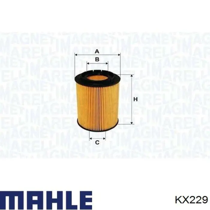 KX229 Mahle Original filtro combustible