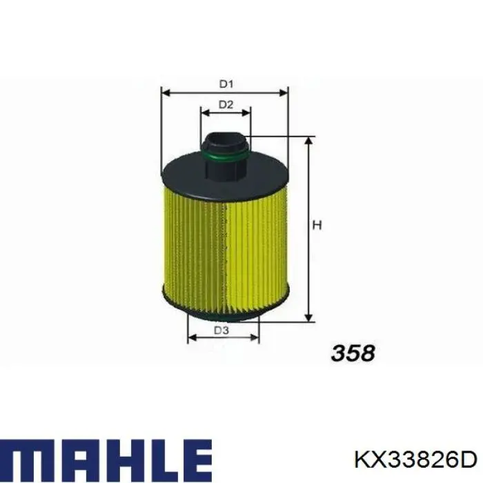 KX33826D Mahle Original filtro combustible