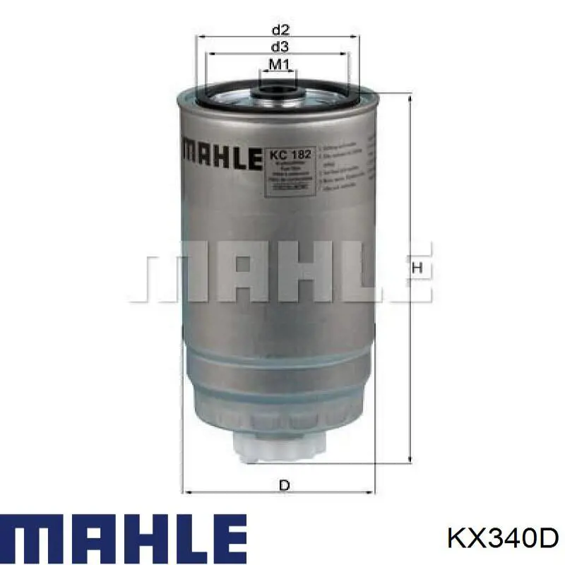 Comprar KX340D Mahle Original Filtro diesel