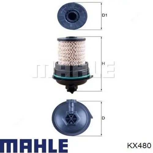 Filtro combustible Mahle Original KX480 precio, desde 33,94 EUR