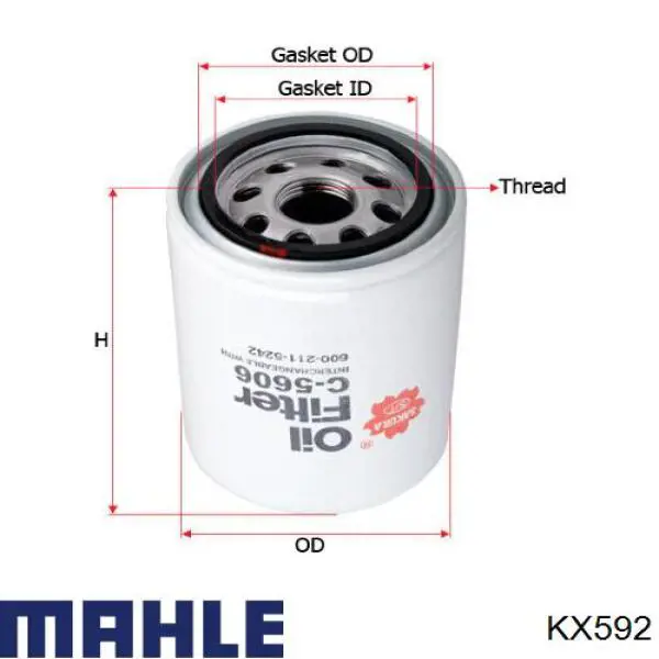 Comprar KX592 Mahle Original Filtro diesel
