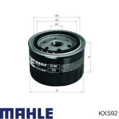 Comprar KX592 Mahle Original Filtro diesel