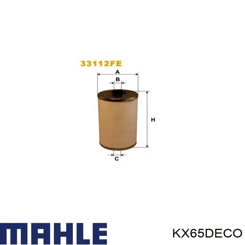 KX65DEco Mahle Original filtro combustible