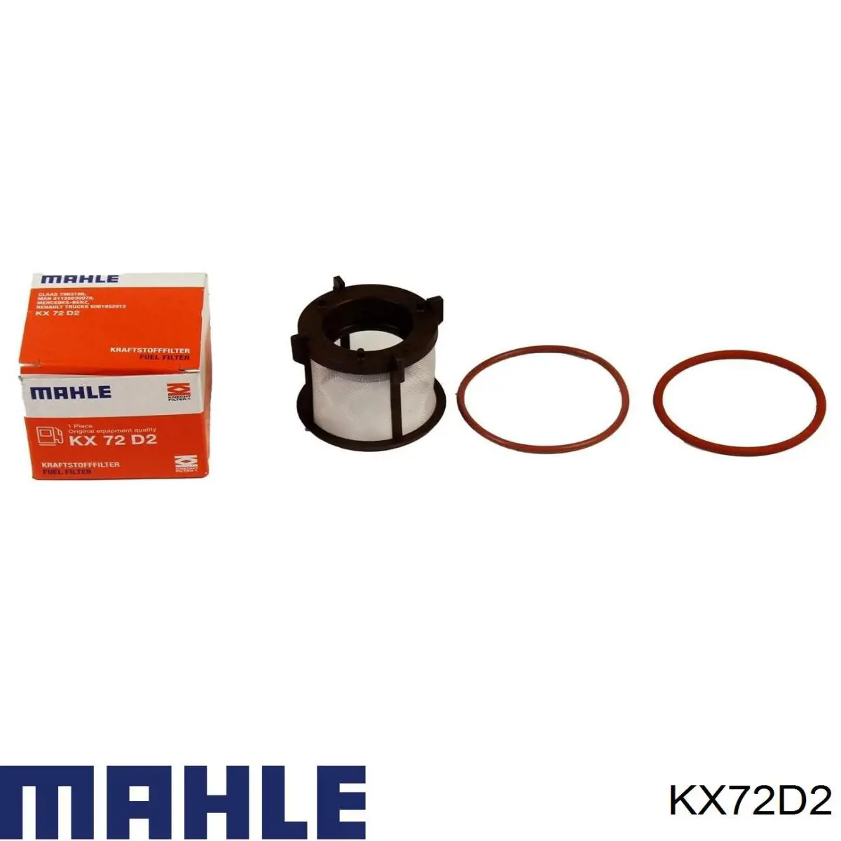 Filtro combustible MAHLE KX72D2