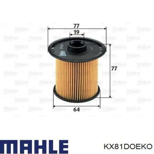 KX81D OEKO Mahle Original filtro combustible