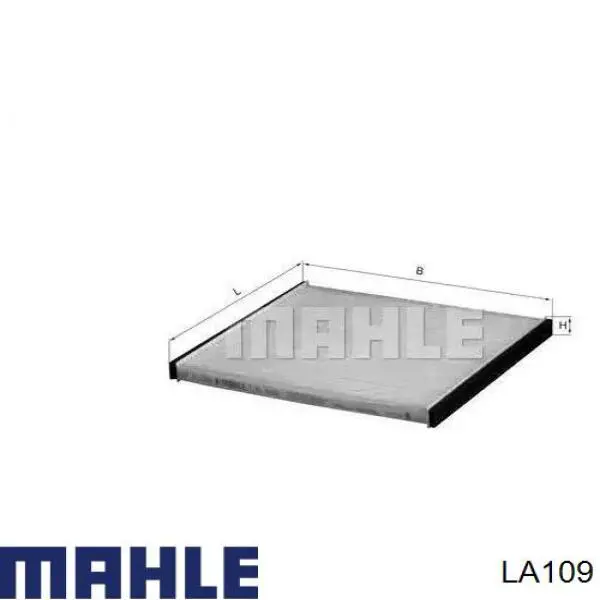 Filtro de cabina Mahle Original LA109 precio, desde 6,47 EUR