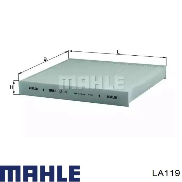 Filtro de cabina Mahle Original LA119 precio, desde 7,65 EUR